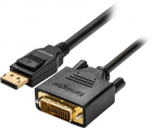 Cablu video Kensington K33023WW DisplayPort Male DVI D Male 1 8m negru