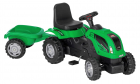 Tractor cu pedale si remorca Micromax MMX verde inchis