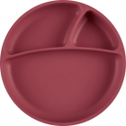 Farfurie compartimentata Minikoioi 100 premium silicone velvet rose