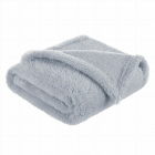 Paturica pufoasa pentru copii din fleece 80 x 100 cm Gray Bocioland