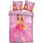 Set lenjerie pat copii Barbie 100x135 40x60 SunCity