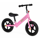 Bicicleta fara pedale cu roti din spuma Eva Ecotoys JM 763 Roz