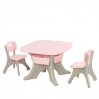 Set masuta cu doua scaunele Nichiduta Activity Pink