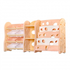 Organizator pentru carti si jucarii Nichiduta Big Tree Pink