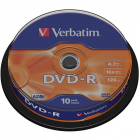 DVD R 4 7GB 16x Matt Silver 10 buc