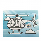 Planse de Razuit cu Desene si Nisip Colorat Elicopter
