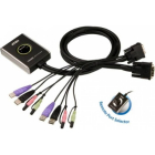 KVM CS682 2 Port USB DVI Audio 2 1 Remote port selector 1 8m