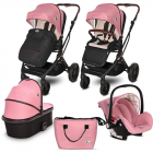 Set Carucior 3in1 Glory Pink