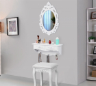 SEA216 Set oglinda raft si scaun toaleta cosmetica machiaj vanity
