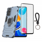 Set protectie 2 in 1 pentru Xiaomi Redmi Note 11 cu husa hybrid antiso