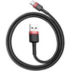 Cablu de date Cafule USB USB Type C 3m Negru Rosu