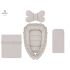 Set 4 in 1 Cosulet bebelus MimiNu Baby Cocoon 75x55 cm Colectia Royal 