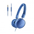 Casti audio On Ear cu fir Cross Hop Klein microfon 1 5m albastru NGS