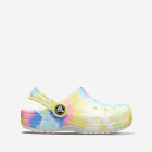 Crocs Classic Tie Dye Graphic Kids Clog 206994 WHITE MULTI