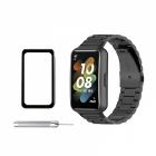 Set bratara smartwatch pentru Huawei Band 7 din otel inoxiabil tip zal