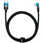 Cablu de date MVP 2 Elbow USB Type C Lightning Quick Charge 20W 1m Alb