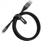 Cablu de date Premium USB Lightning 2m Negru