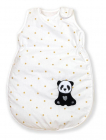 Sac de dormit din bumbac cu broderie pentru bebelusi Golden Dot Panda 