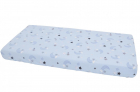 Cearceaf din bumbac cu elastic Blue Moon Dark 120x60 cm