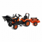 Tractor Kubota cu remorca si excavator Falk 2065AM