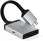 Satechi Adaptor USB C Dual HDMI Silver