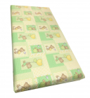 Cearsaf cu elastic pe colt 140x70 cm Ursuleti pe verde