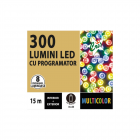 Instalatie brad Craciun Cris 300 LED uri multicolore 15 m programator 