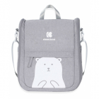 Geanta scutece si patut Kikkaboo 2 in 1 Bear Grey