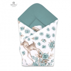 Paturica de infasat multifunctionala standard 75x75 cm Sweet Deer Mint