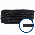 Tub flexibil din PVC Total Plast negru 20 mm x 50 m