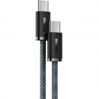 Cablu de date Dynamic 2x USB Type C 100W 1m Gri
