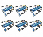 Riser PCI iUni V007 Set 6 buc PCI E 1X 16X cablu 6 pini USB 3 0 mining