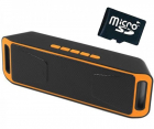 Boxa Portabila Bluetooth iUni DF02 Radio Orange Card 4GB Cadou