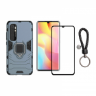 Set protectie 2 in 1 pentru Xiaomi Mi Note 10 Lite cu husa hybrid anti