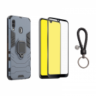 Set protectie 2 in 1 pentru Huawei Y7 Y7 Pro 2019 cu husa hybrid antis