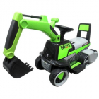 Excavator electric pe baterie cu muzica si lumini led C3 verde R Sport