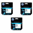 Consumabil Cartus 711 Cyan 3 pack CZ134A