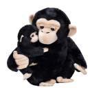 Jucarie din Plus Wild Republic Mama si Copilul Cimpanzeu