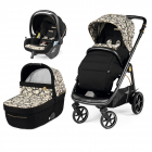 Carucior 3 in 1 Peg Perego Veloce Lounge 0 22 kg Graphic Gold negru be