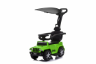 Masinuta fara pedale cu maner parental Jeep Wrangler Green