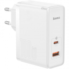 Incarcator GaN5 Pro USB USB C Quick Charge 100W Cablu USB C inclus Alb