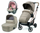 Carucior 3 in 1 Peg Perego Vivace Lounge 0 22 kg Mon Amour bej roz