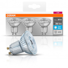 Set 3 becuri LED 4 3W GU10 Par16 50 4000K lumina neutra 350 lumeni A