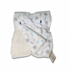 Paturica cu doua fete 75 x 105 cm Cangaroo Shaggy Blue