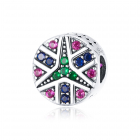 Talisman din argint Colorful Star Charm
