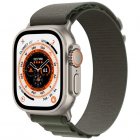 Smartwatch Watch Ultra Cellular 49mm Titanium Case Green Alpine Loop M