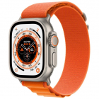 Smartwatch Watch Ultra Cellular 49mm Titanium Case Orange Alpine Loop 