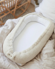 Suport de dormit babynest premium bumbac organic si tesatura bucle cre