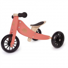 Tricicleta fara pedale transformabila Tiny Tot Coral 12 luni Kinderfee