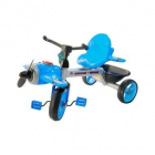Tricicleta pentru copii cu elice lumina si muzica albastru
